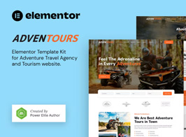 Adventours – Adventure Travel Agency & Tourism Elementor Template Kit