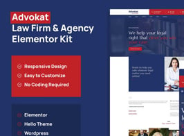 Advokat – Law Firm & Agency Elementor Template Kit