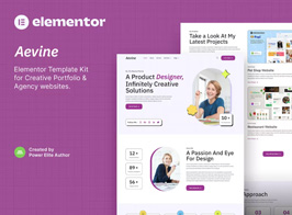 Aevine – Creative Portfolio & Agency Elementor Template Kit