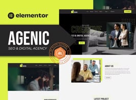 Agenic – Creative SEO & Digital Agency Elementor Template Kit