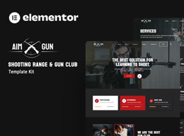 Aimgun – Shooting Range & Gun Club Elementor Template Kit