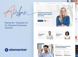 Airban – Glasses & Eyewear Elementor Template Kit