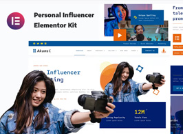 Akamsi – Personal Influencer Elementor Template Kit