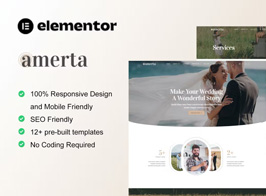 Amerta – Wedding Photography Service Elementor Template Kit