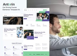 Anterin – Car Driving Course Elementor Template Kit