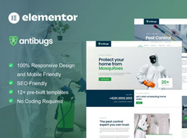 Antibugs – Pest Control Service Elementor Template Kit