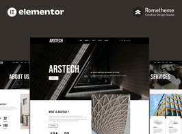 Arstech – Architecture Elementor Pro Full Site Template Kit