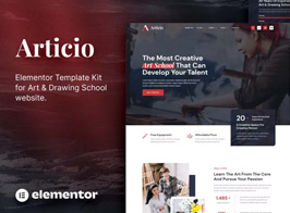 Articio – Art & Drawing School Elementor Template Kit
