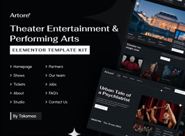 Artore | Theater Entertainment & Performing Arts Elementor Template Kit
