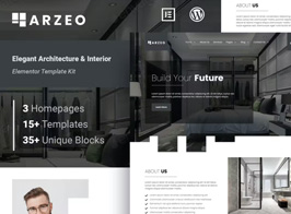 Arzeo – Elegant Architecture & Interior Elementor Template Kit
