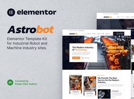 Astrobot – Industrial Robot & Machine Industry Elementor Template Kit