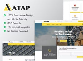 Atap – Roofing Service & Construction Elementor Template Kit