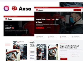 Ausa – Autocar Salon & Detailing Services Elementor Template Kit
