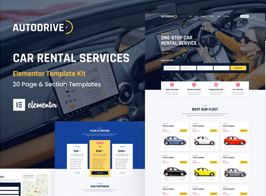 Autodrive – Car Rental & Dealer Elementor Template Kit