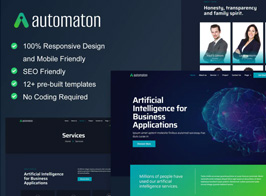 Automaton – Artificial Intelligence & Technology Services Elementor Template Kit