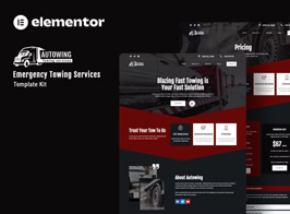 Autowing – Emergency Towing Service Elementor Template Kit