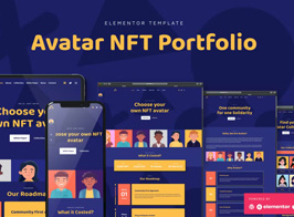 Avatar – NFT Portfolio Elementor Template Kit