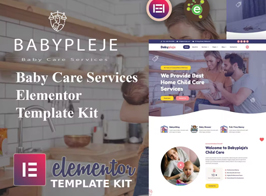 Babypleje – Baby Care Services Elementor Template Kit
