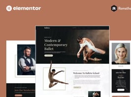 Balleto – Ballet School Elementor Pro Full Site Template Kit