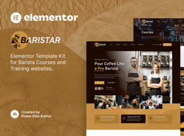 Baristar – Barista Courses & Training Elementor Template Kit