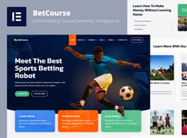 BetCourse – Sports Betting & Prediction Course Elementor Template Kit