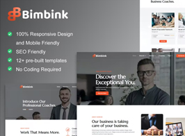 Bimbink – Business Coach & Consulting Elementor Template Kit