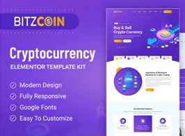 BitzCoin – Crypto Exchange Elementor Template Kit