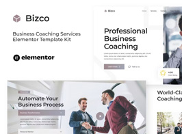 Bizco – Business Coaching Elementor Template Kit