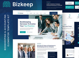 Bizkeep – Bookkeeping & Accounting Service Elementor Template Kit