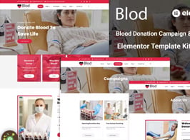 Blod – Blood Drive & Donation Campaigns Elementor Template Kit