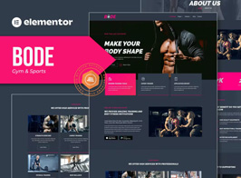 Bode – Gym & Sports Elementor Template Kit