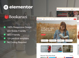 Bookarazi – Author & Publisher Elementor Template Kit
