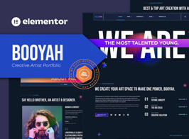 Booyah – Creative Artist Portfolio Elementor Template Kit
