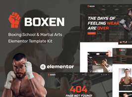 Boxen – Boxing School & Martial Arts Elementor Template Kit