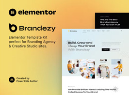 Brandezy – Branding Agency & Creative Studio Elementor Template Kit