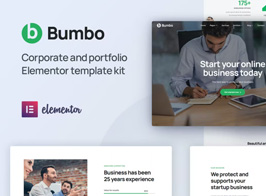 Bumbo – Business & Startup Portfolio Elementor Template Kit