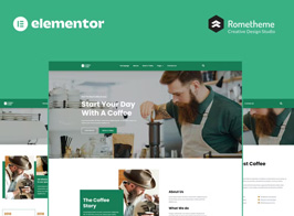 Cafein – Coffee Bar & Cafe Elementor Pro Full Site Template Kit