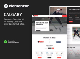 Calgary – Hockey Team & Sports Club Elementor Template Kit