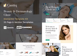 Cantiq – Beauty Clinic WordPress & Dermatologist Elementor Template Kit