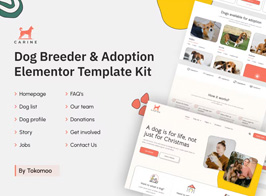 Carine | Dog Breeder & Adoption Elementor Template Kit