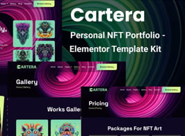 Cartera – Personal NFT Portfolio Elementor Template Kit