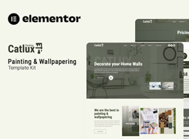 Catlux – Painting & Wallpapering Elementor Template Kit
