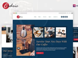 Cedric – Coffee & Beverages Elementor Template Kit