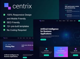 Centrix – Artificial Intelligence & Technology Services Elementor Template Kit