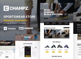 Champz – Sneakers & Sports Apparel Online Store Template Kit