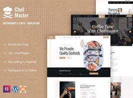 Chefmaster – Restaurant & Cafe Elementor Template Kit
