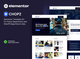 Chopz – Police & Sheriff Department Elementor Template Kit