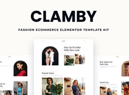 Clamby – Fashion Ecommerce Elementor Template Kit