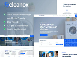 Cleanox – Laundry Service Elementor Template Kit