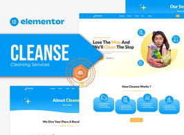 Cleanse – Cleaning Services Elementor Template Kit